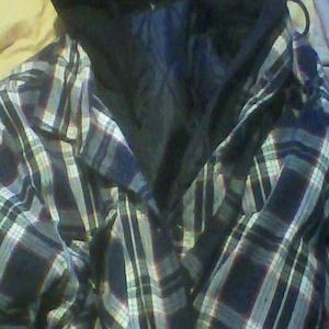 Black navy blue and white sweater